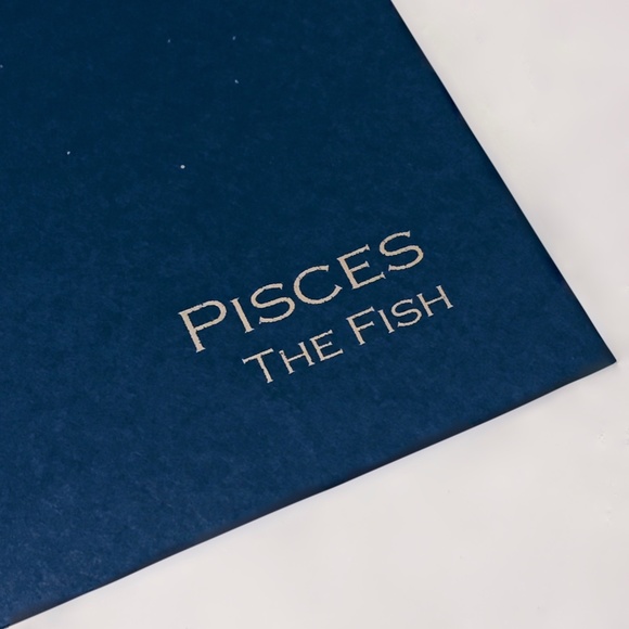 Pisces Constellation Zodiac Art Print / Gold Foil - Picture 2 of 2